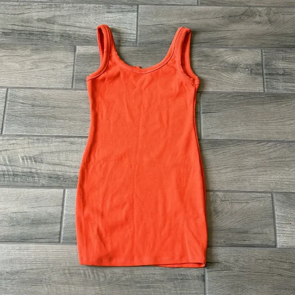Signature 8 orange mini dress Size L - Image 4