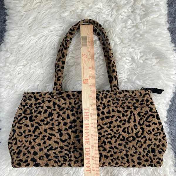 Cmz Leopard Cheetah Print Brown Black Shoulder Bag Boho Safari Grunge Mallcore - Image 7