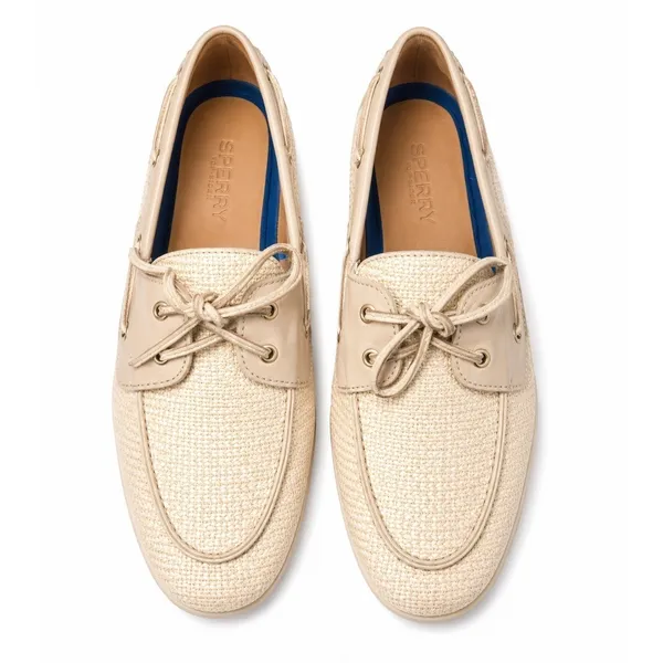 Sperry Boat Shoes Slimboat WM Women's Size 10 Beige Raffia Loafers NWOT - Image 2