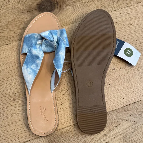 Universal Thread‎ Melody Knot Blue Denim Sandals Size 11 - Image 4