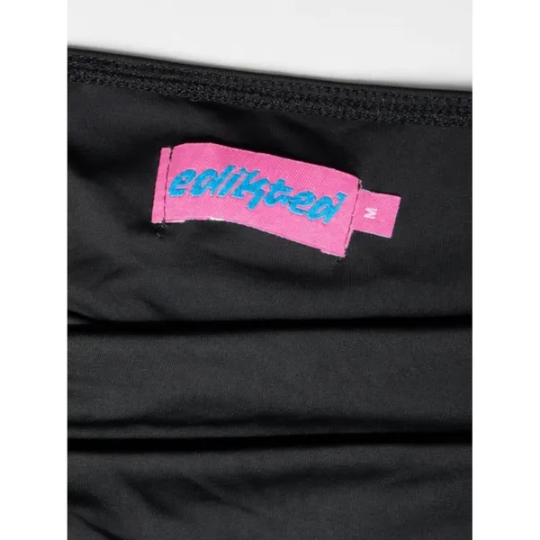 Edikted Black Ruched Cutout Mini Skirt Y2K Bodycon Going Out Clubwear Size M - Image 4