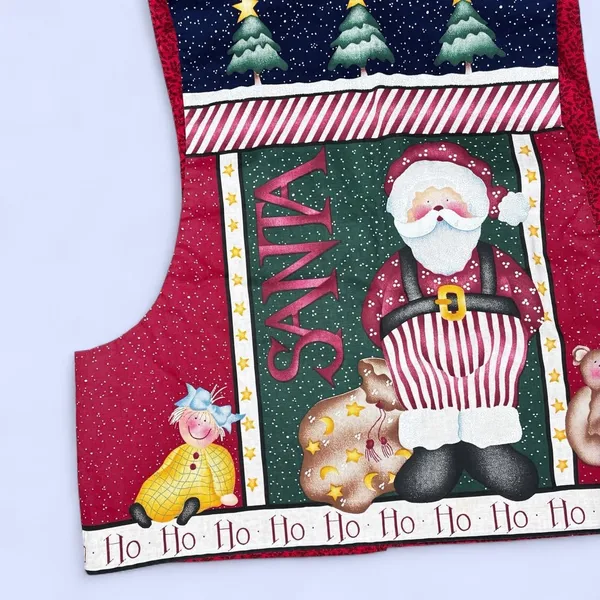 Vintage 90’s Christmas Santa Holiday Present Vest - Image 5