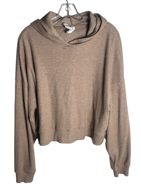 ALO Yoga Muse Hoodie in Gravel Heather Large - Image 2