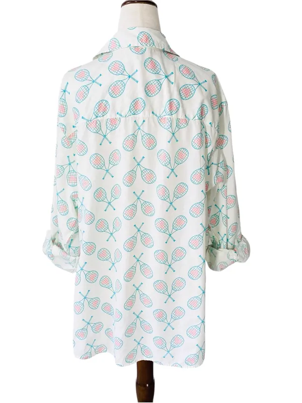 AERIE Tennis Racket Pajama Shirt - Image 4