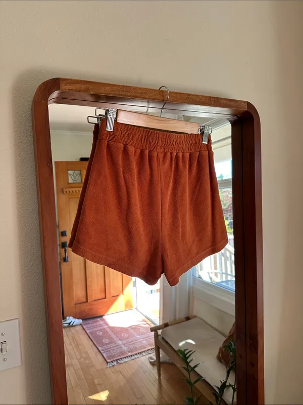Araminta James Terry Classic Matching Set Rust S Top Shorts - Image 9
