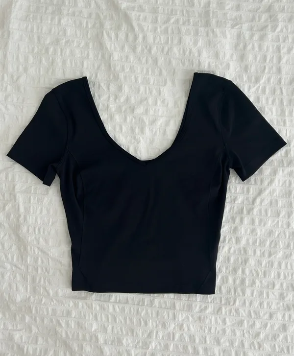 Lululemon Black Align Short Sleeve Top - Image 2