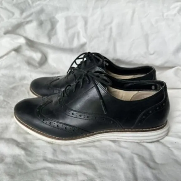 Cole Haan Women's Size 7.5 Leather‎ Sneaker Original Grand Wingtip Oxford Career - Image 7