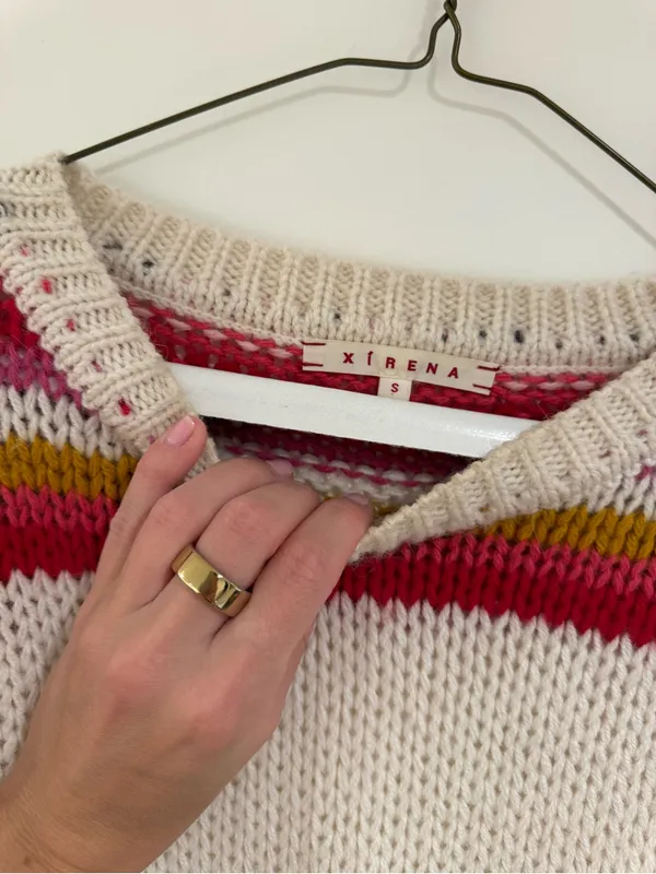 Xirena Knit Sweater Pink - Image 3