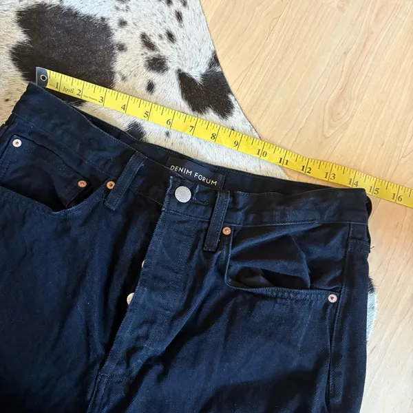 DENIM FORUM ARITZIA The Joni High Rise Loose Jeans Black‎ Size 28 - Image 6