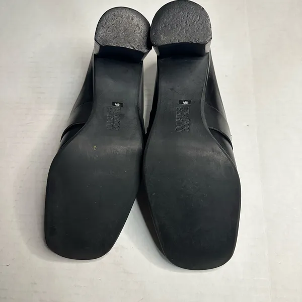 Franco Sarto Women Black Open Back‎ Shoes Size 8W - Image 6