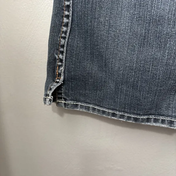 Silver Frances Jeans Size 28 33 Blue Denim Embroidered Pockets Bootcut Low Rise - Image 7
