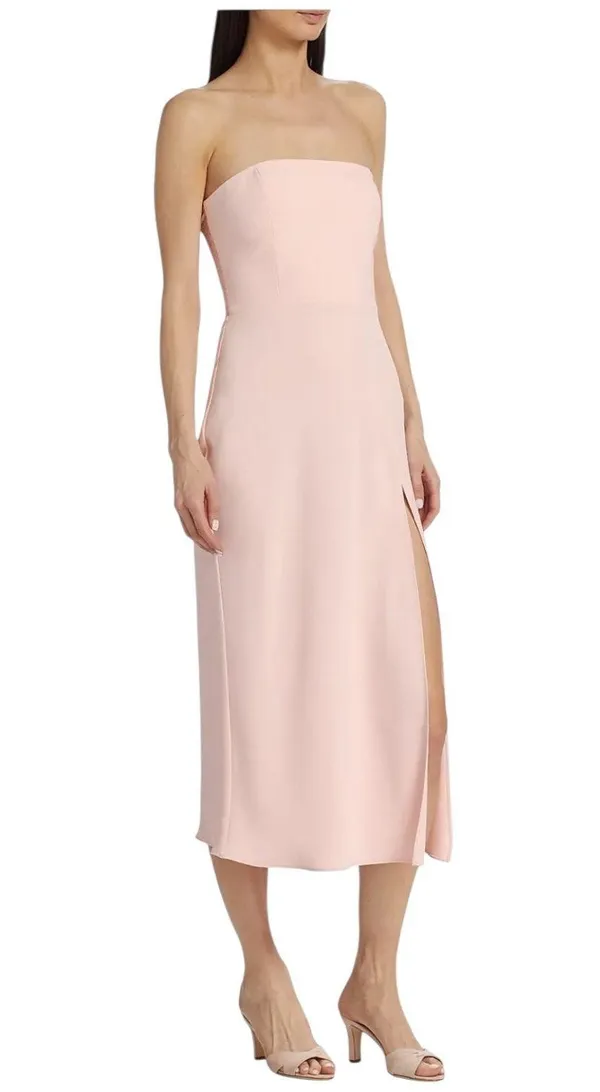 Amanda Uprichard Mandy Midi Dress - Blush - Small - Image 8