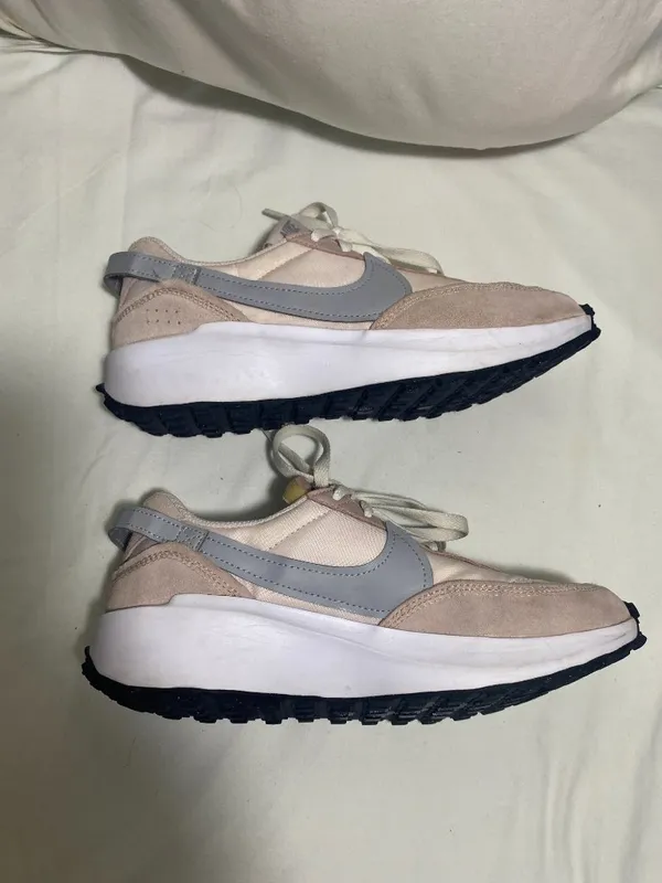 Nike Waffle Debut Women's Sneakers Pink Gray Running Shoes Size 8 DH9523-605 - Image 6