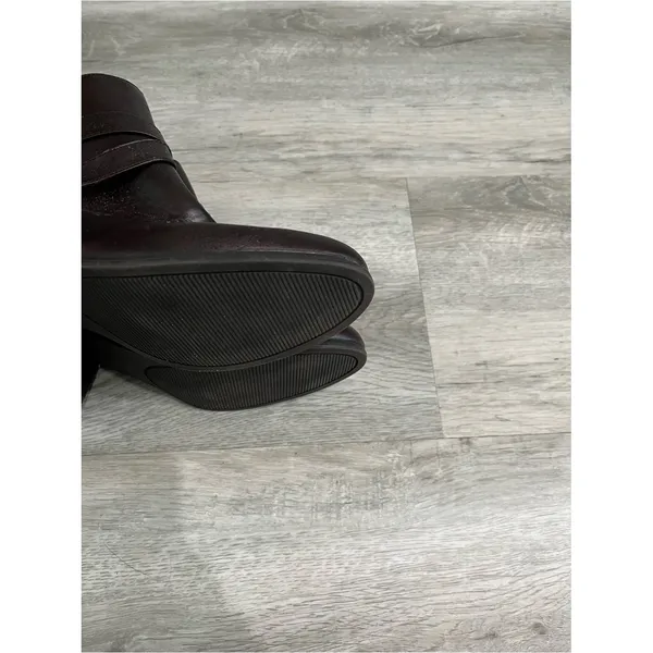 London Fog Faux Leather Women's Brown Ankle Boots with Side Zip - Image 7
