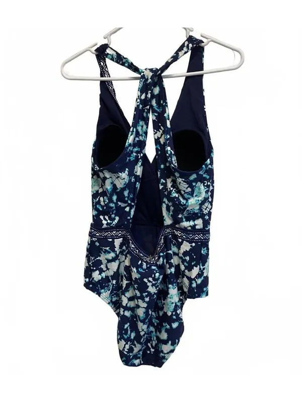 Jantzen Mare Tie Dye Wrap Open Back One Piece Swimsuit Size 12 - Image 4