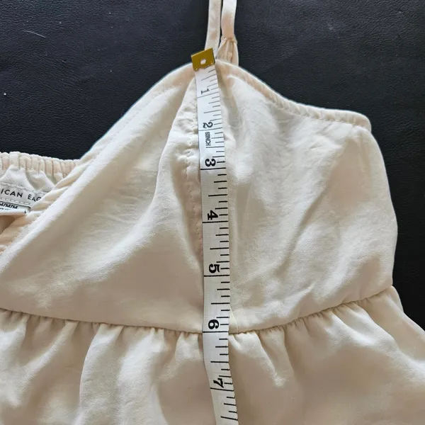 American Eagle Cropped Ruffle Cami Woman’s Size Medium  - Image 5