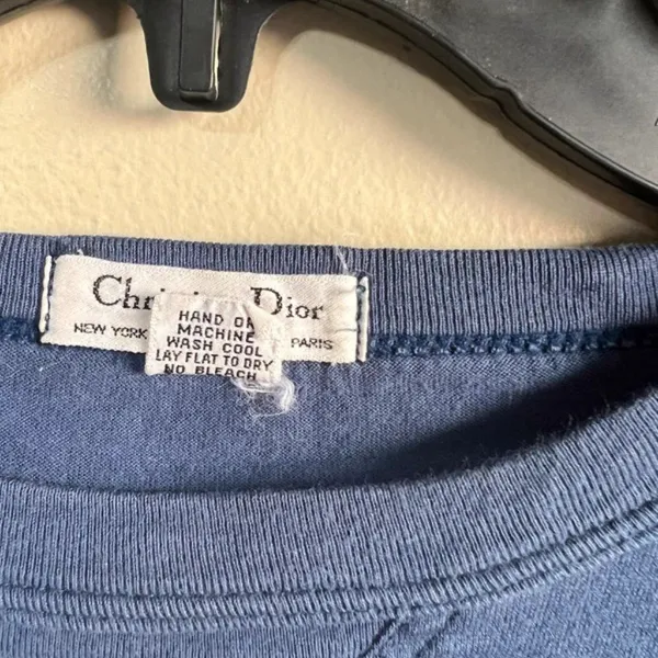 Christian Dior Active large navy‎ long sleeve top - Image 4