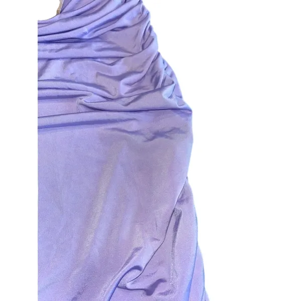 Sincerely Jules Lavender Ruch Bodycon Dress Strapless Evening Cocktail Party E1‎ - Image 4