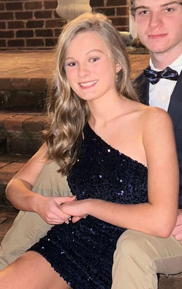 Homecoming Dress Blue Size M - Image 7
