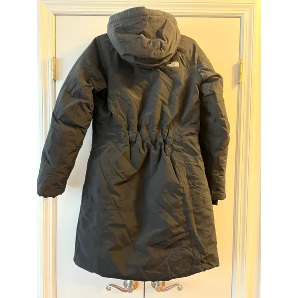 The North Face hyvent jacket women's long puffer Size M Black - Image 2