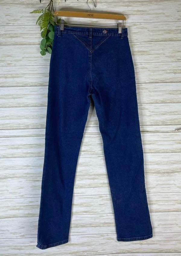 Vintage Posted Bare Back Slim Straight Jeans Size 27 - Image 5