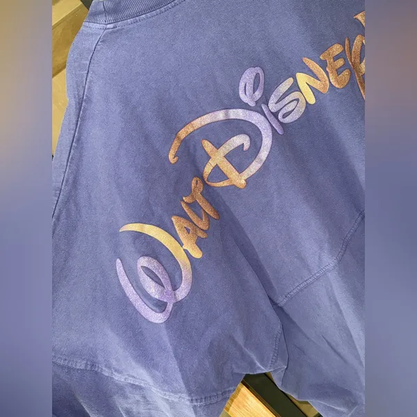 Walt Disney World 50th Anniversary Spirit Jersey tee pullover LongSleeve glitter - Image 2