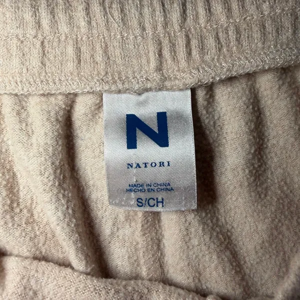 Natori Joggers Oatmeal Beige Small Relaxed Knit Loungewear Casual Sleepwear - Image 2