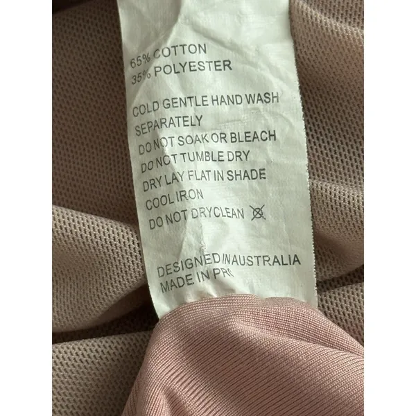 HELLO MOLLY Can I Get A‎ Witness Dress Medium Pink Ruched Lace Up Off Shoulder - Image 4