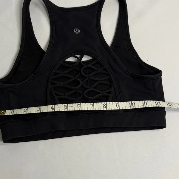 Lululemon Athletica Classic Black Sports Bra - Image 4