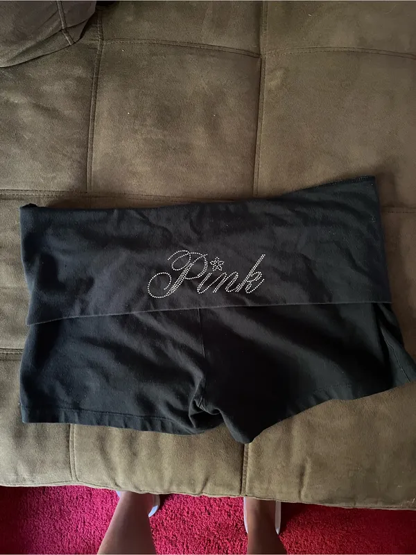 Victoria’s Secret Rhinestone Foldover Shorts Size Large - Image 2