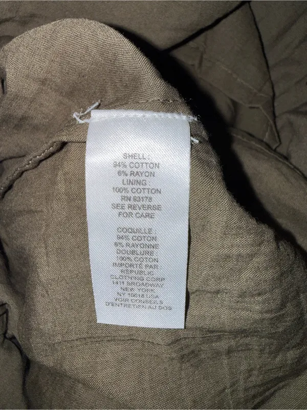 NWT Elie Tahari tiered eyelet maxi skirt in olive/army green. - Image 5