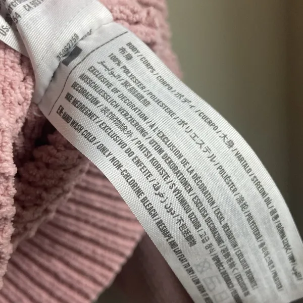 Hollister Easy Cozy Waffle Mock- Neck Sweater (Sz S) Dusty Pink Rose Chenille - Image 7