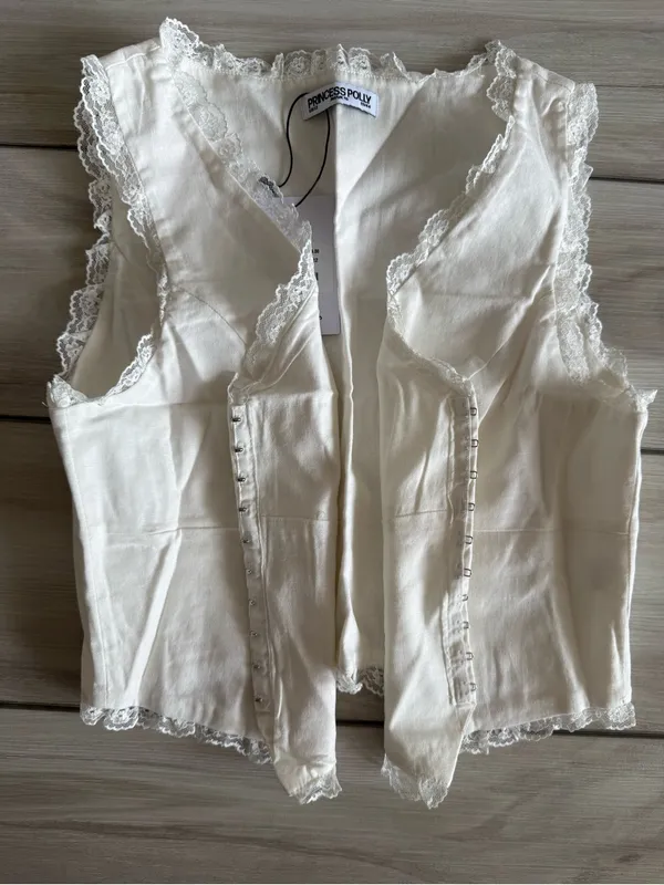 Princess Polly Silvanna Top White Size 12 NWT IN PACKAGE - Image 7