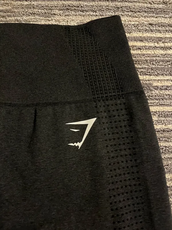 Gymshark Leggings Adapt Seamless Marl Black Grey - Image 2