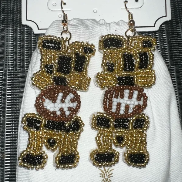 Simply Southern NWT Beaded Football Mom Earrings - Image 3