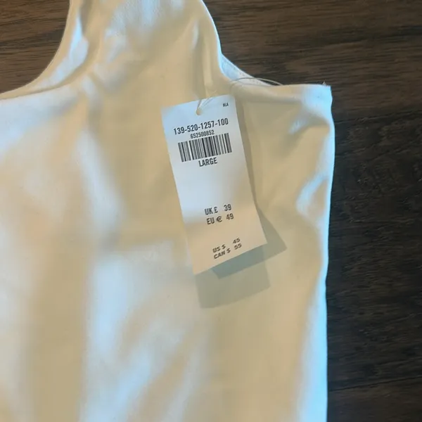 NWT Abercrombie & Fitch Soft Matte Square neck Bodysuit Sz L - Image 3