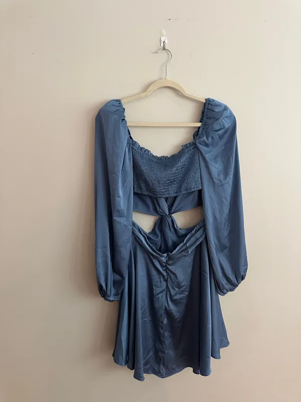 ASTR The Label Anamaria Mini Dress Blue - Image 10