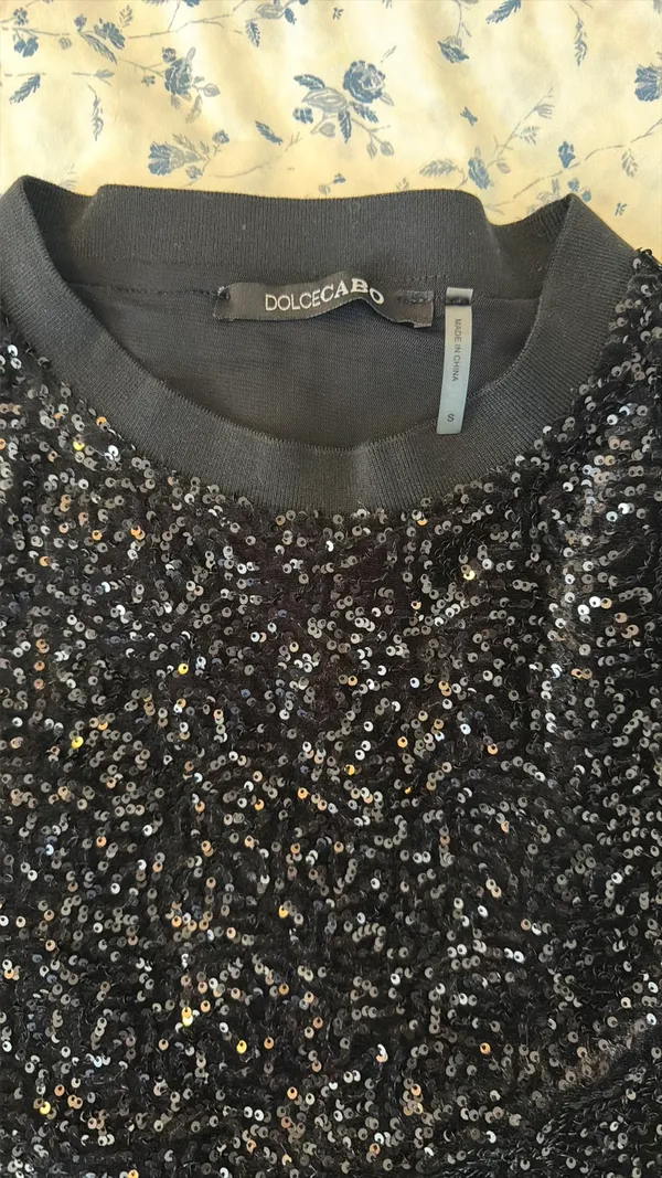 Dolce Cabo sequin top Black - Image 2