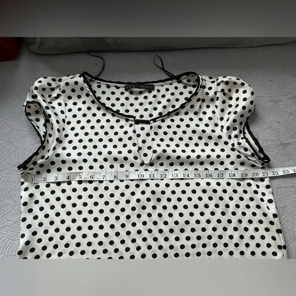 ZARA Pretty polka dot top🖤🤍🖤 - Image 8