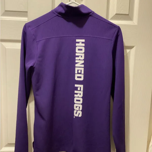 Nike Purple Quarter-Zip Soccer Pullover - Image 2