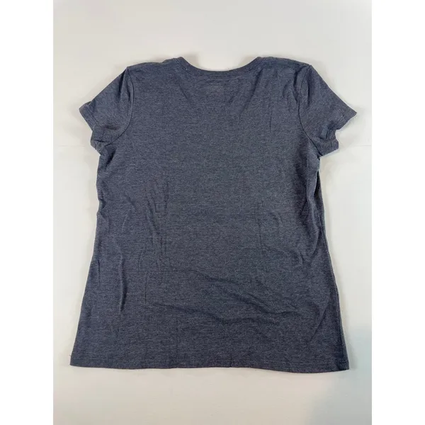 NFL Team Apparel Womens Gray Carolina Panthers V Neck Tee Shirt Size M - Image 6