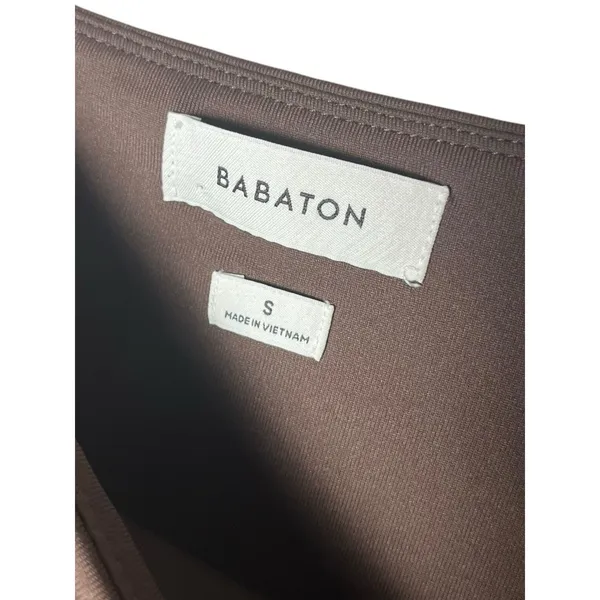 Aritzia Babaton Women's Sz S Contour Longsleeve Contour Squareneck Mini Dress - Image 5