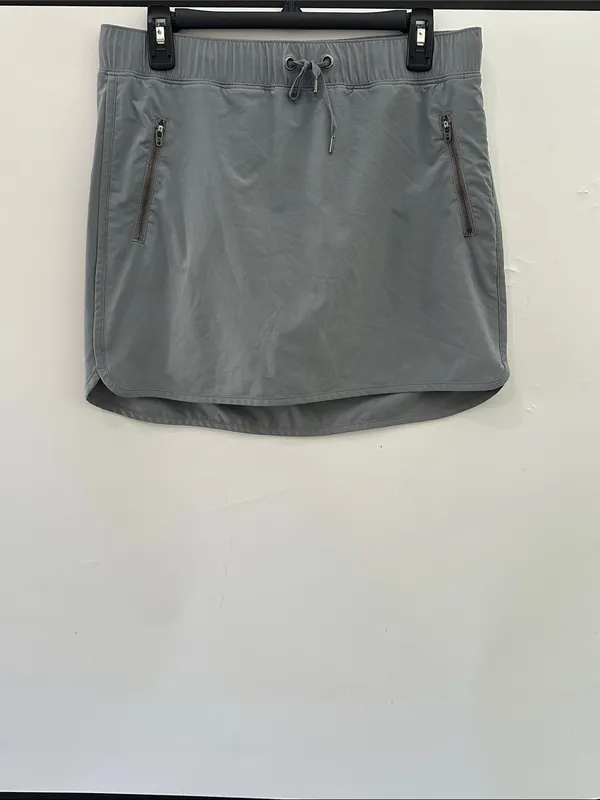 Athleta Stretch In Skort Skirt Cobblestone Gray Medium 438956 - Image 2