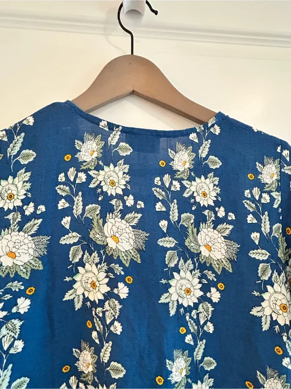Show Me Your Mumu Rancho Vista Tunic Dress Blue White Size XS - Image 11