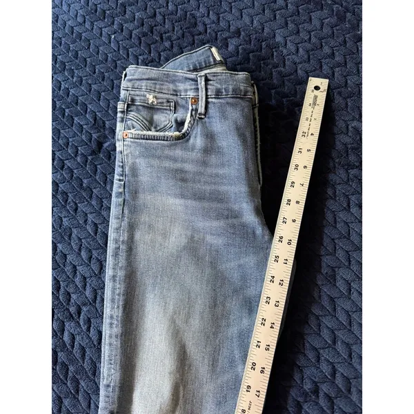 AGOLDE‎ Women's Blue Denim Distressed Jean Ankle Size 29 - Image 9