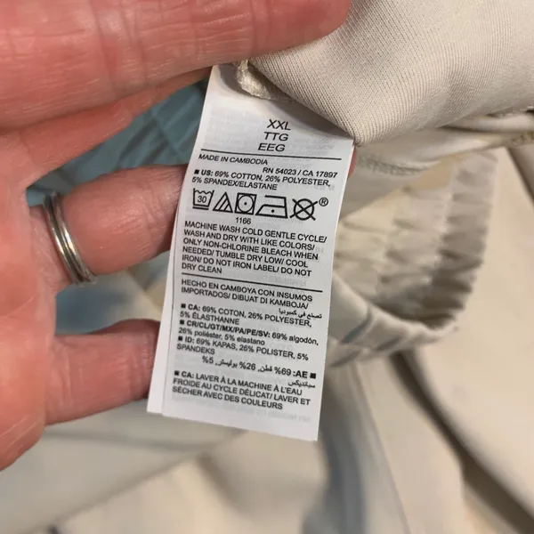 Old Navy Active Dynamic Fleece High Rise Wide Leg Pants Beige XXL Athleisure - Image 6