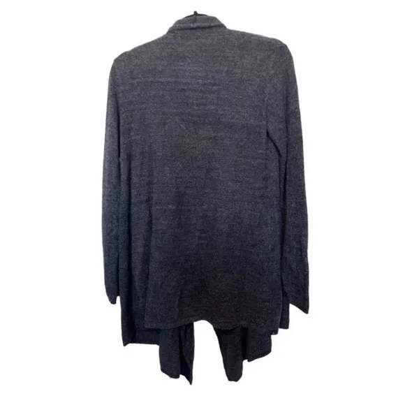Barefoot Dreams Gray‎ / Black Cardigan Small/ Medium - Image 10