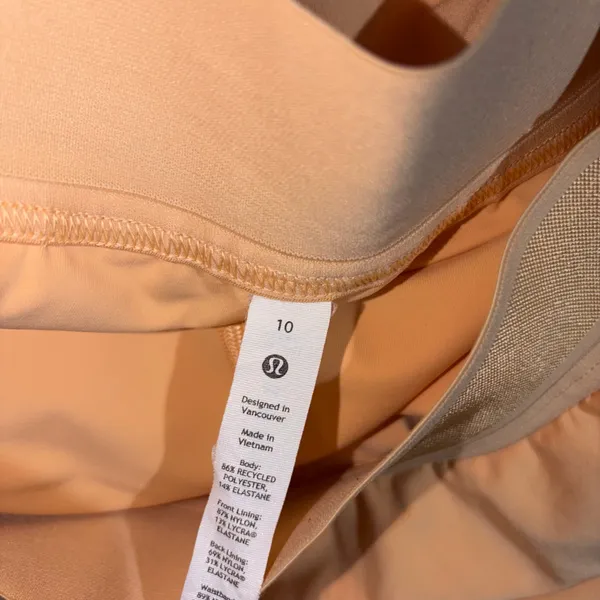 Lululemon Orange court rival skirt long Size 10 - Image 4