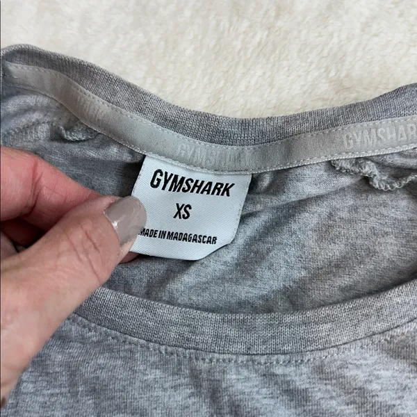 Gymshark Gray Short Sleeve Tee - Image 4