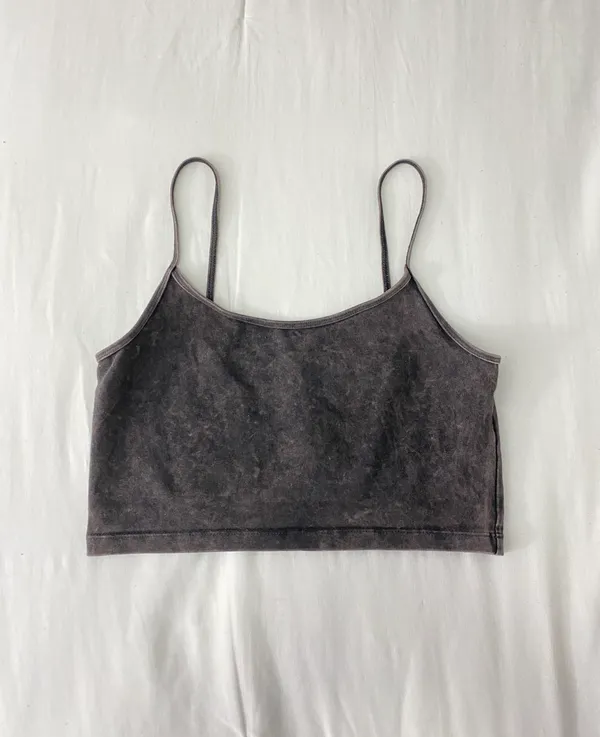 Acid Wash Crop Top - Image 2
